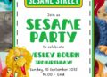 Sesame Street Birthday Invitation