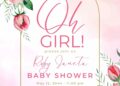 Shabby Chic Baby Shower Invitation