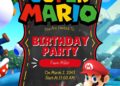 Super Mario Bros Birthday Invitation