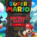 Super Mario Bros Birthday Invitation