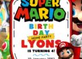 Super Mario Birthday Invitation