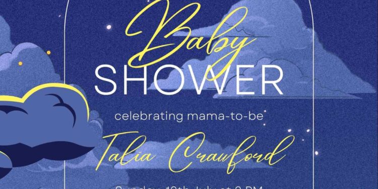 FREE Editable Swan Princess Baby Shower Invitation