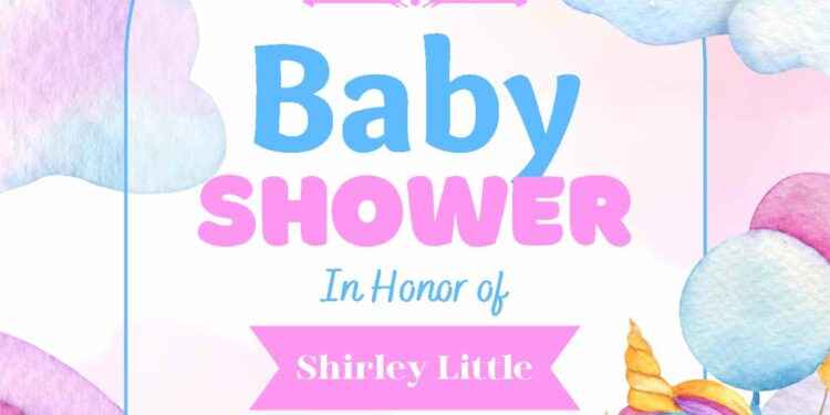 FREE Editable Sweet Dreams Unicorn Baby Shower Invitation