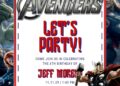 The Avengers Birthday Invitation