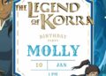 The Legend of Korra Birthday Invitation