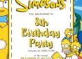 The Simpsons Birthday Invitation
