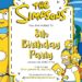 The Simpsons Birthday Invitation