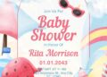 FREE Editable Tropical Paradise Baby Shower Invitation