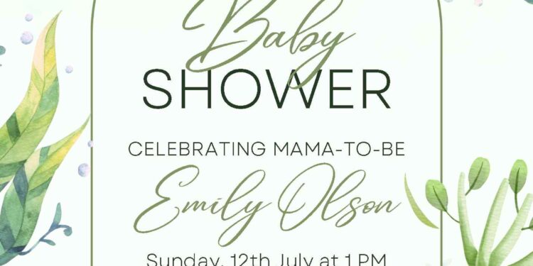 Vegetable Baby Shower Invitation