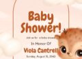 Watercolor Deer Baby Shower Invitation