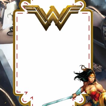 FREE Wonder Woman Birthday Invitation Templates - FRIDF - Download Free ...