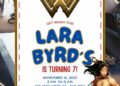 Wonder Woman Birthday Invitation