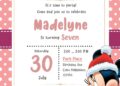 ( Free Editable Word ) Minnie Mouse Birthday Invitation Templates Example