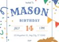 Free Editable Animal Mask Birthday Invitation