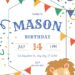 Free Editable Animal Mask Birthday Invitation