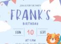 FREE Editable Animal Plane Birthday Invitation