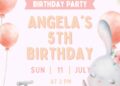 FREE Editable Ballet Animal Birthday Invitation