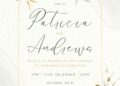 FREE Editable Bohemian Floral Wedding Invitation