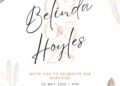 FREE Editable Boho Chic Wedding Invitation
