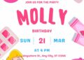 FREE Editable Bubblegum Blast Birthday Invitation