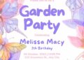 FREE Editable Butterfly Garden Birthday Invitation