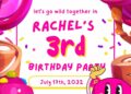 FREE Editable Candyland Carnival Birthday Invitation