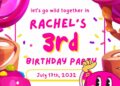 FREE Editable Candyland Carnival Birthday Invitation