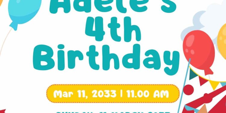 FREE Editable Carnival Fun Fair Birthday Invitation