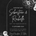FREE Editable Charming Chalkboard Wedding Invitation