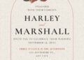 FREE Editable Charming Vintage Wedding Invitation