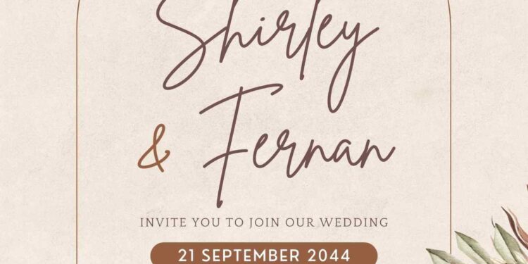 FREE Editable Chic Bohemian Wedding Invitation