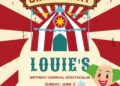 FREE Editable Circus Carnival Birthday Invitation