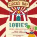 FREE Editable Circus Carnival Birthday Invitation