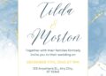 FREE Editable Coastal Chic Wedding Invitation