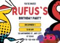 FREE Editable Comic Book Heroes Birthday Invitation