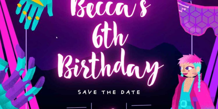 FREE Editable Disco Divas Birthday Invitation