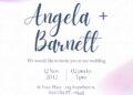 FREE Editable Dreamy Pastels Wedding Invitation