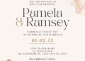 FREE Editable Earthy Brown Splash Wedding Invitation