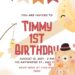 FREE Editable Father & Baby Bear Birthday Invitation