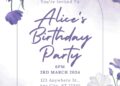 FREE Editable Flower Power Party Birthday Invitation