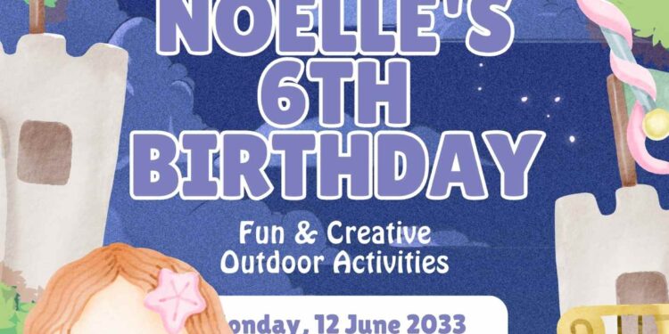 FREE Editable Garden Fairy Tale Birthday Invitation
