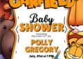 FREE Editable Garfield Baby Shower Invitation Templates