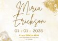 Gilded Glamour Wedding Invitation