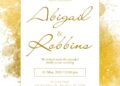 FREE Editable Golden Glam Wedding Invitation