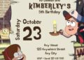 FREE Gravity Falls Birthday Invitation Templates One