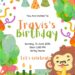 FREE Editable Jungle Animals Birthday Invitation