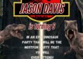 FREE Jurassic World Dinosaur Party Birthday Invitation Templates Thirteen