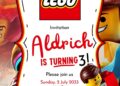 FREE Editable Lego Mania Birthday Invitation