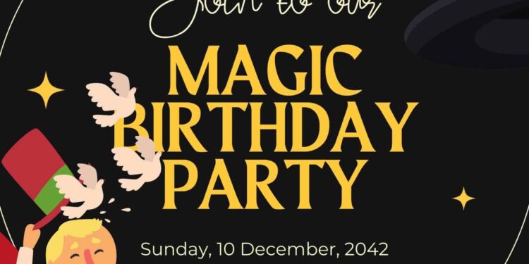 FREE Editable Magic Show Birthday Invitation