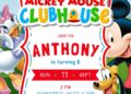 FREE Editable Mickey Mouse Clubhouse Birthday Invitation